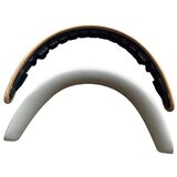 INF Premium Usnjena Prevleka za Naglavni Trak, Združljiva z Bowers & Wilkins PX7S2 & PX8 White+Brown, (5000090498) | Shoptok.si