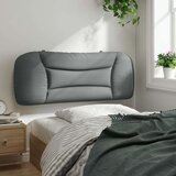 vidaXL Vzglavna stranica svetlo siva 100 cm blago | Shoptok.si