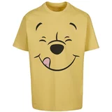 MT Upscale Majica 'Disney 100 Winnie Pooh Face' limona / svetlo roza / črna