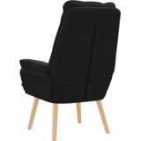 vidaXL Sprostični naslanjač Črna tkanina | Shoptok.si
