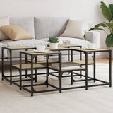 Stolić za kavu boja hrasta 91x91x40 cm konstruirano drvo | Eponuda.com