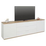 Mömax tv-element wide, bela, barva hrasta Cene