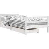  The Living Store Otroški posteljni okvir s predali bel 80x200 cm trdna borovina - Otroški Posteljni Okvir, (21445561) | Shoptok.si