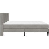  Okvir kreveta s madracem Svjetlosiva 200 x 200 cm Baršun | shoptok.hr