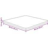  Četvrtasta stolna ploča smeđa 90x90x1,5 cm tretirana hrastovina | Eponuda.com