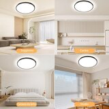 YEXATI LED stropna svetilka 24W z daljincem 29,5cm | Shoptok.si