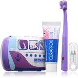 Curaprox Kids Travel Set potovalni set za kozmetiko za zobe, jezik in dlesni za otroke Cene