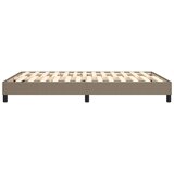  Okvir za krevet s oprugom smeđesivi 140 x 190 cm od tkanine | Eponuda.com