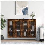 vidaXL Zidni ormarići 2 kom boja dimljenog hrasta konstruirano drvo | shoptok.hr