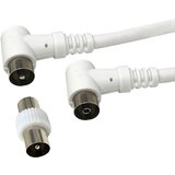 Gbc antenski kabel + adapter 9,5 mm m/ž, bel, 10,0 m, (21236866) | Shoptok.si