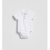 Reserved Pamučni bodi u stilu polo-majice - bijela | shoptok.hr