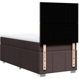 vidaXL Krevet s oprugama i madracem tamnosmeđi 100 x 200 cm od tkanine | shoptok.hr