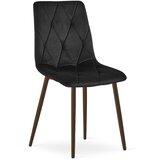 Libra stolica - crni baršun / noge od oraha x 1 | shoptok.hr