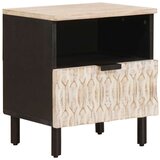  Nočna omarica 2 pcs Bela 40 x 33 x 46 cm Masiven les manga, (5000107147) | Shoptok.si