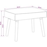  Klupa Jednobojno Ružičasta 60 x 40 x 45 cm Bouclé | Eponuda.com