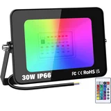RGB LED reflektor 30 W z daljincem IP66