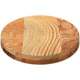 vidaXL Stolna ploča svjetlosmeđa 80x40x4 cm ovalna masivna hrastovina | shoptok.hr