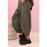 Kesi Włoski Cotton sweatshirt pants set khaki | Shoptok.si