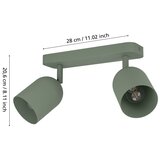 Eglo 44133 - Spot svetiljka TILSTON 2xE14/40W/230V zelena | Eponuda.com