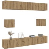 Furnova TV omara 6-delna stenski artisan hrast inženirski les, (22012239) Cene
