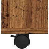 Ormarić s kotačima boja staro drvo 60x53x72cm konstruirano drvo | Eponuda.com