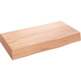  Polica svjetlosmeđa 40 x 20 x 6 cm od obrađene hrastovine | shoptok.hr