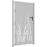  Vrtna vrata 100x175 cm od čelika COR-TEN s uzorkom trave | shoptok.hr