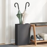 vidaXL Stojalo za dežnike Črno Kovina Standard Shranjevanje | Shoptok.si