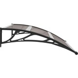  Nadstrešnica za vrata crna 120 x 100 cm PC | shoptok.hr