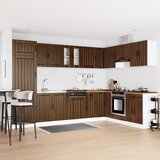 vidaXL Set 2 Rjav hrast Inženirski les 80 x 46 x 81,5 cm | Shoptok.si