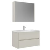 Hanah home Kupatilski ormarić sa umivaonikom i ogledalom (2 komada) Arno 85 785 | Eponuda.com