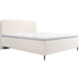 MID.YOU OBLAZINJENA POSTELJA 180 cm x 200 cm , les, tekstil, leseni material bela | Shoptok.si