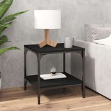  Bočni stolić crni 40 x 40 x 40 cm od konstruiranog drva | shoptok.hr