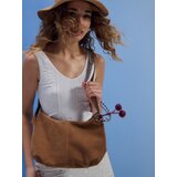 Sinsay Hobo torba za rame od imitacije brušene kože s privjeskom | shoptok.hr