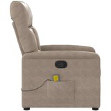  Masažni naslonjač smeđesivi tkanina od mikrovlakana | shoptok.hr