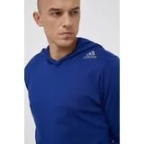 Adidas Bluza moška, modra barva,