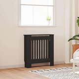 vidaXL Pokrov radiatorja 2 pcs Črna 78x19x81.5cm Konstruiran les Cene