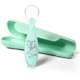 BabyOno Be Active Suction Baby Spoon žličica Green 6 m+ 1 kom | shoptok.hr