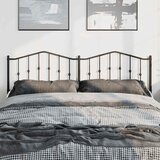  Metalno zamjensko uzglavlje crno 180 cm | shoptok.hr