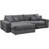Livetastic KOTNA GARNITURA S POSTELJNO F, antracit tekstil | Shoptok.si