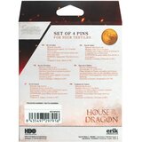 Grupo Erik Editores S. L. Game of Thrones, The House of The Dragon - Bedž set 4 - Game of Thrones, The House Of The Dragon | Eponuda.com