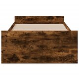  Okvir kreveta s ladicama boja dimljenog hrasta 90x190 cm drveni | shoptok.hr