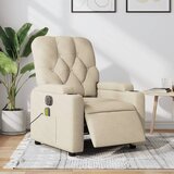 Maison Chic Električni masažni stol - Relax naslanjač krem blago, (22042585) | Shoptok.si