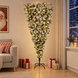  Obrnuto umjetno božićno drvce s granama 150 LED lampica u