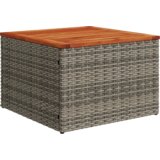 vidaXL 8-delna vrtna sedežna garnitura z blazinami Siva Poly Ratan Acacia | Shoptok.si