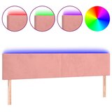  LED uzglavlje ružičasto 180x5x78/88 cm baršunasto | shoptok.hr