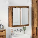  Kupaonski ormar s ogledalom Zidne Staro drvo 60 x 20 x 60 cm | shoptok.hr