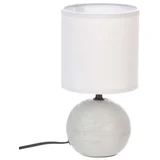 SVJETILJKA STOLNA TIMEO 13X25CM PVC/KERAMIKA SVIJETLO SIVA
