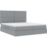  Postelja s shranjevanjem Svetlo siva 180 x 200 cm Umjetno usnje, (5000100774) | Shoptok.si