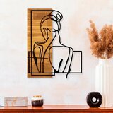 Wallity Zidna dekoracija Woman Posture, 39x3x50 cm, Smeđe boje Cene